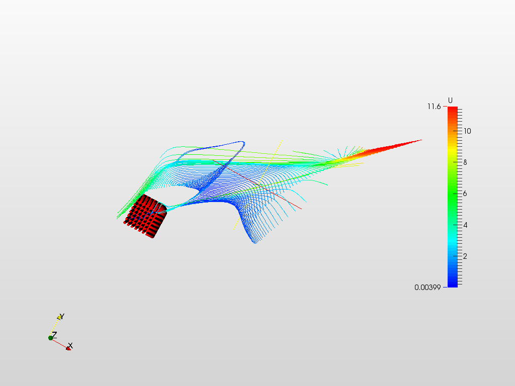 Natural Convection Over a Heat Sink image