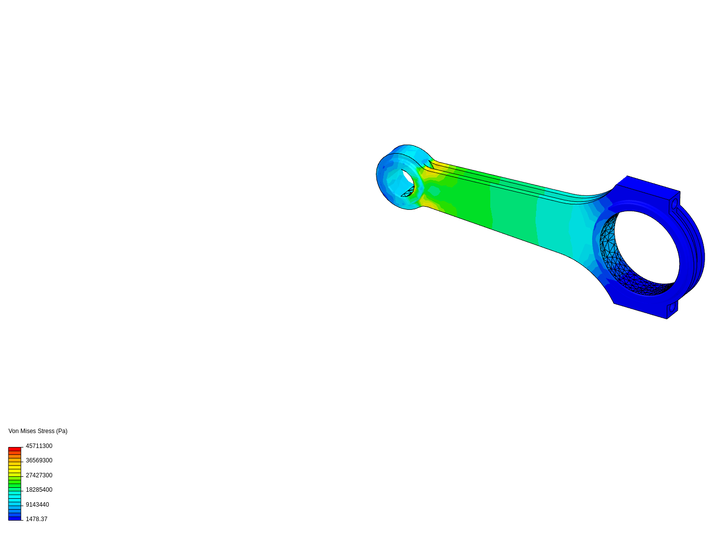 Tutorial 1: Connecting rod stress analysis image