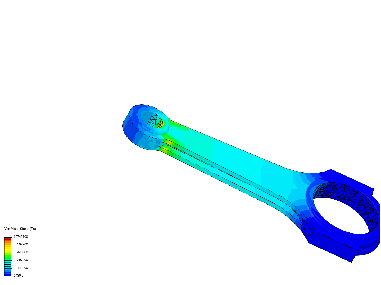 Tutorial 1: Connecting rod stress analysis image