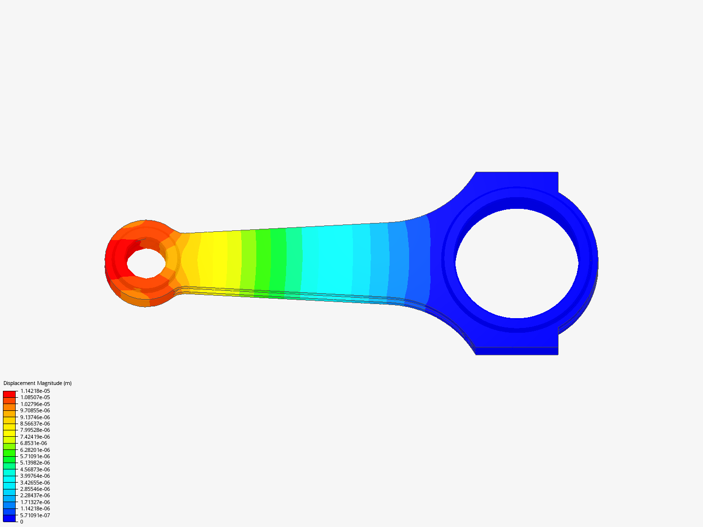 Connecting rod stress analysis image