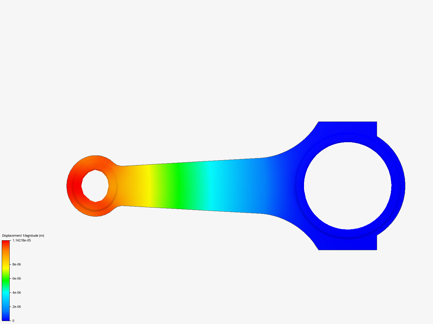 Connecting rod stress analysis image