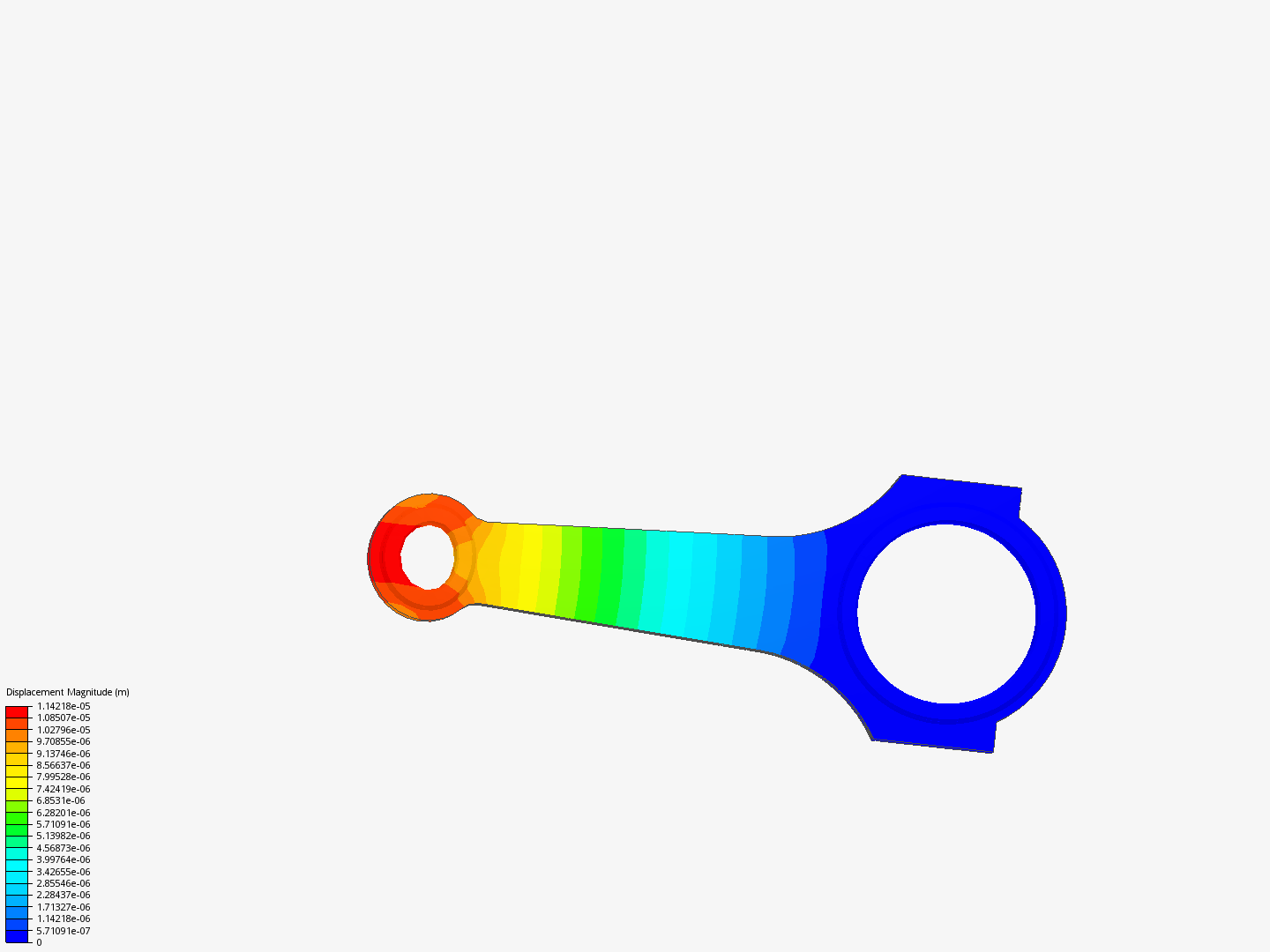 Connecting rod stress analysis image