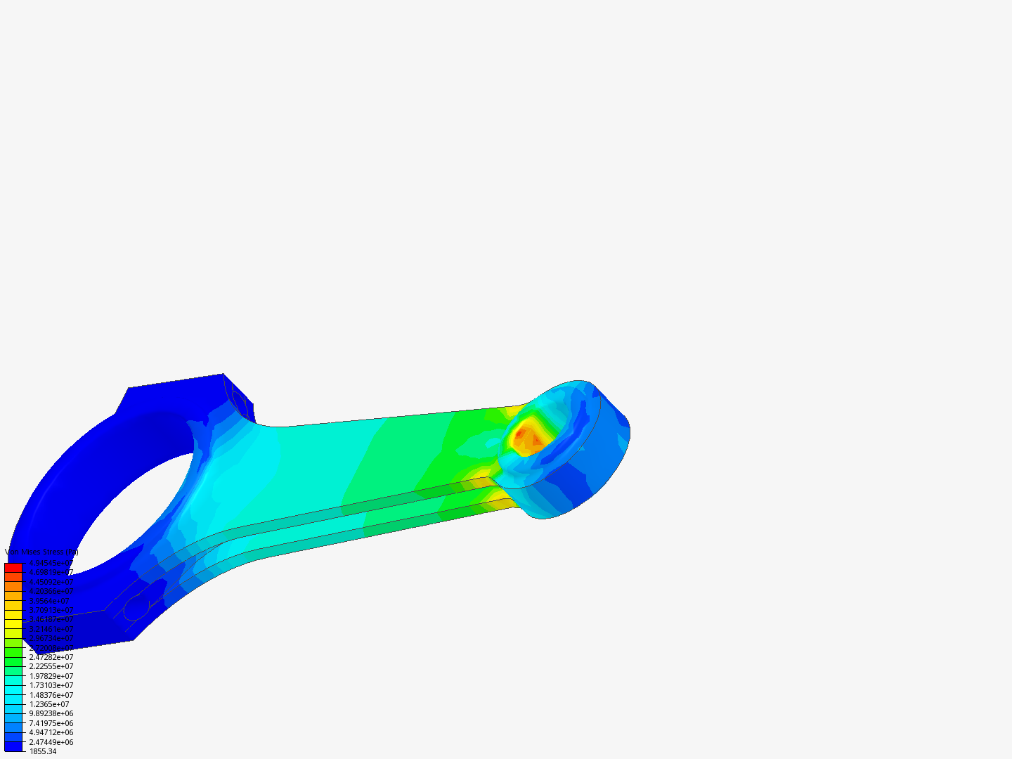 Connecting rod stress analysis image