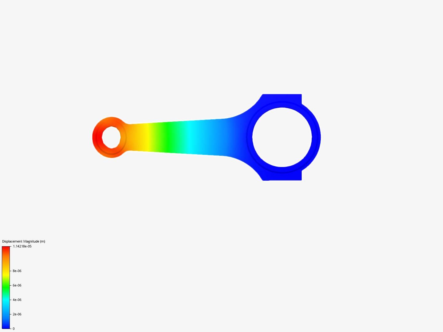 Connecting rod stress analysis image