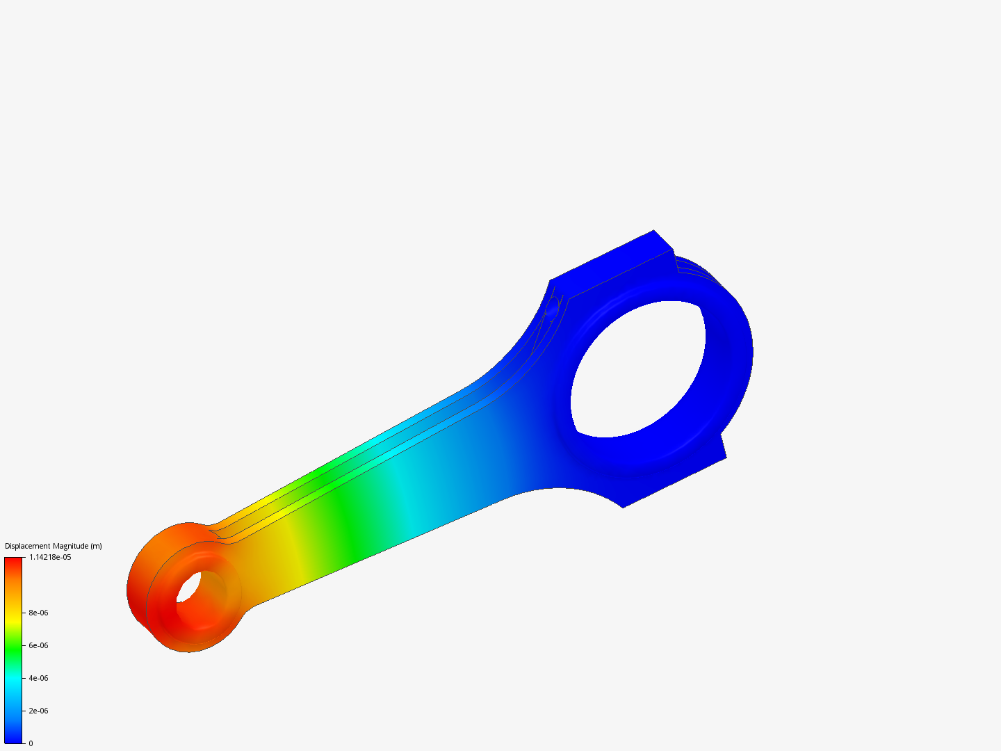 Connecting rod stress analysis image