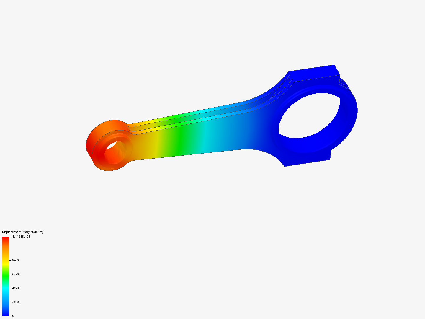 Connecting rod stress analysis image