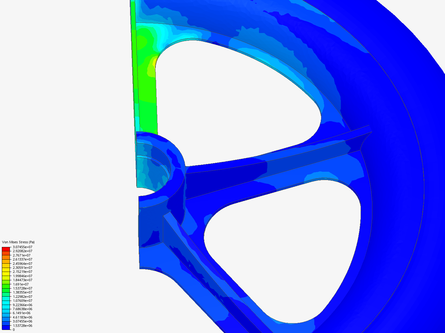 Tutorial: Nonlinear Analysis of a Wheel image