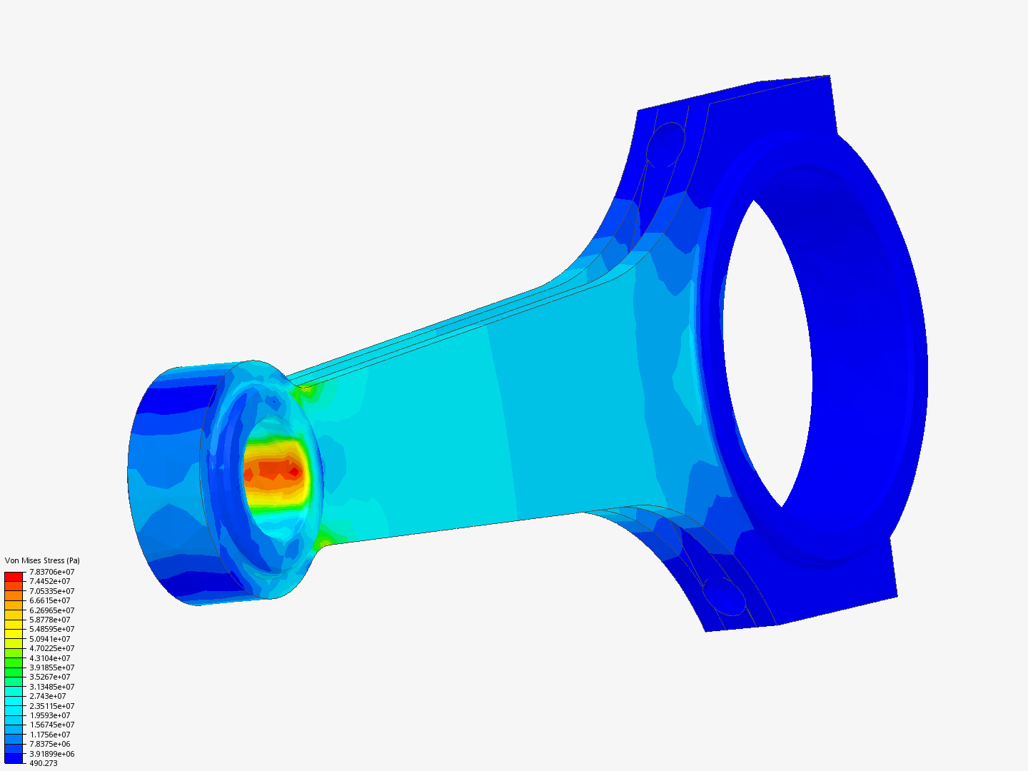 Tutorial 1: Connecting rod stress analysis image