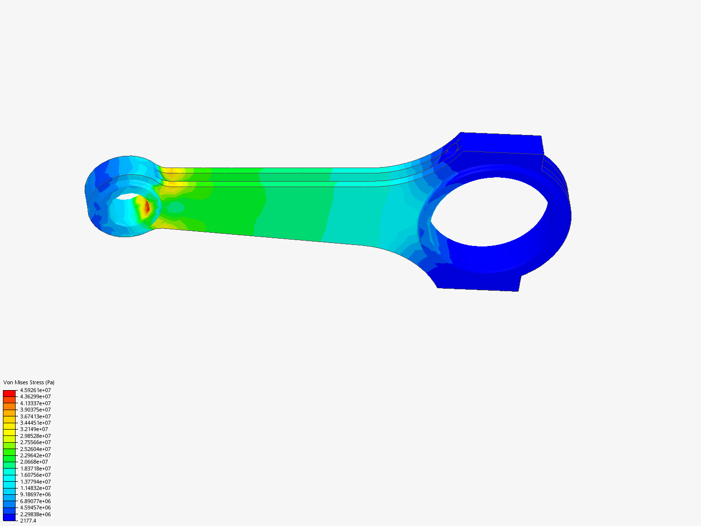 Tutorial 1: Connecting rod stress analysis image