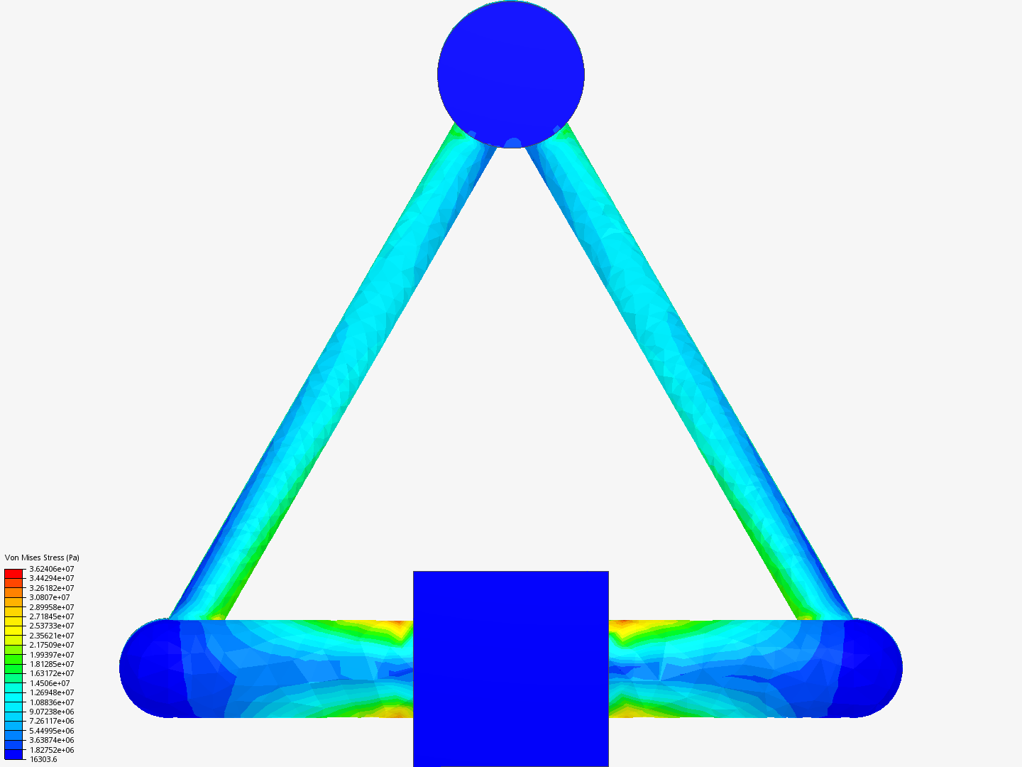 Tutorial - Linear static analysis of a crane image