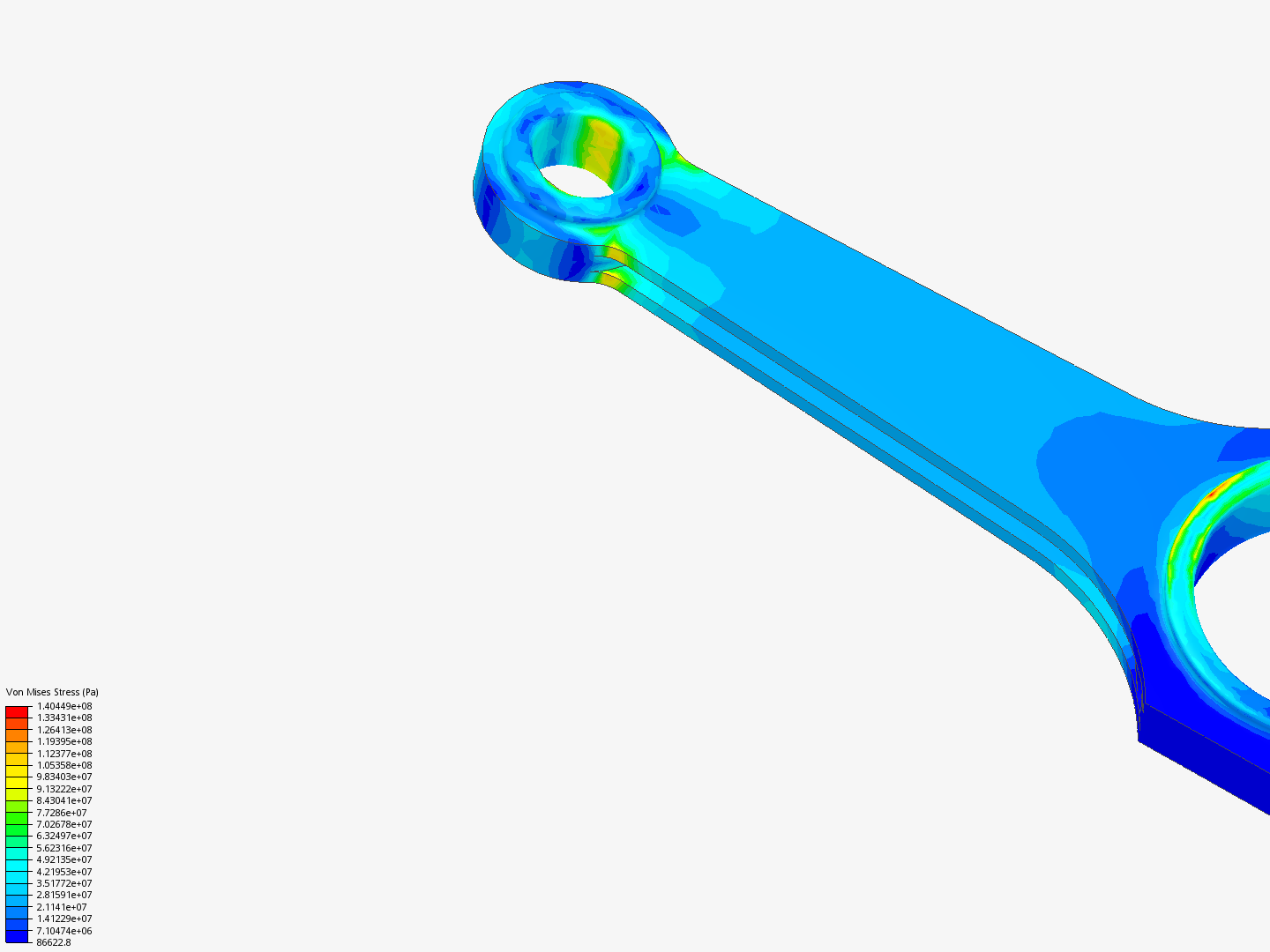 Tutorial 1: Connecting rod stress analysis image