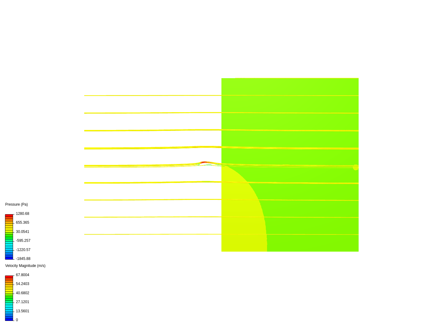 s1223 0.1m airfoil flat at tangent image