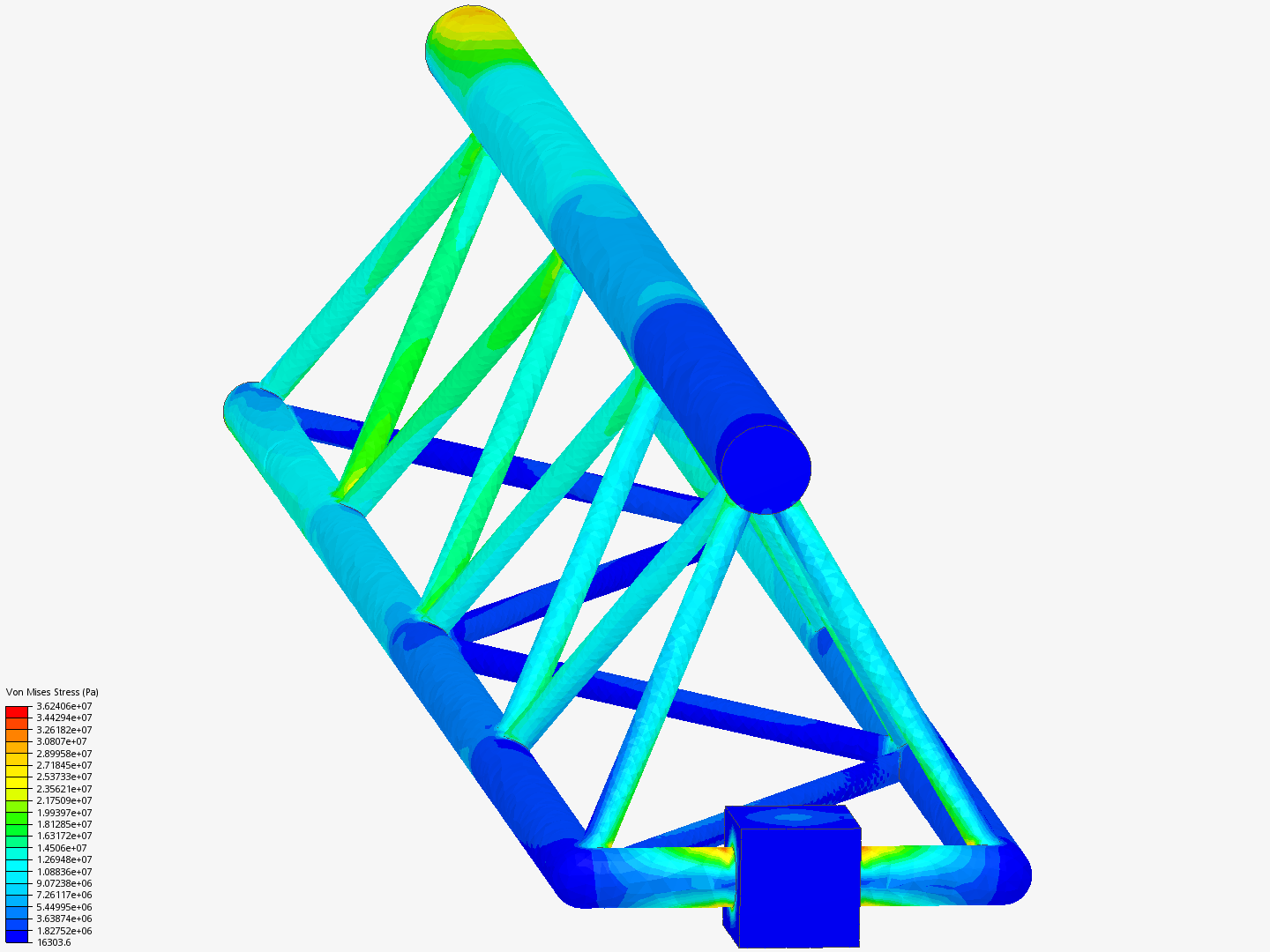 Tutorial - Linear static analysis of a crane image