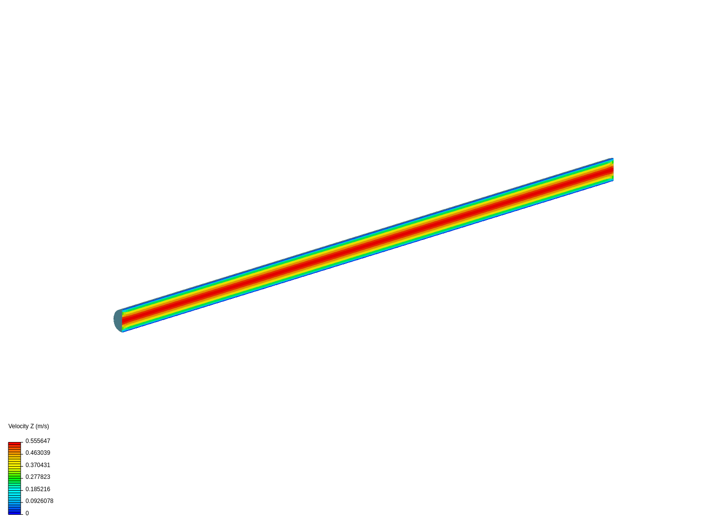 Laminar flow in a pipe image