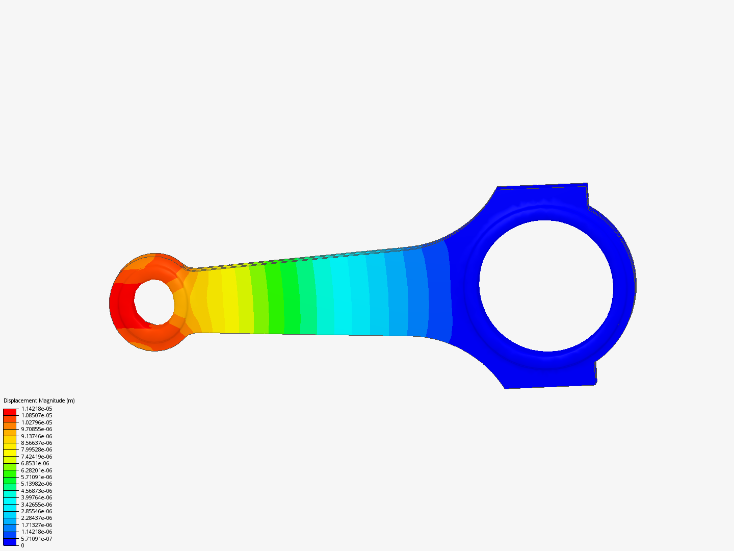 Connecting rod stress analysis image