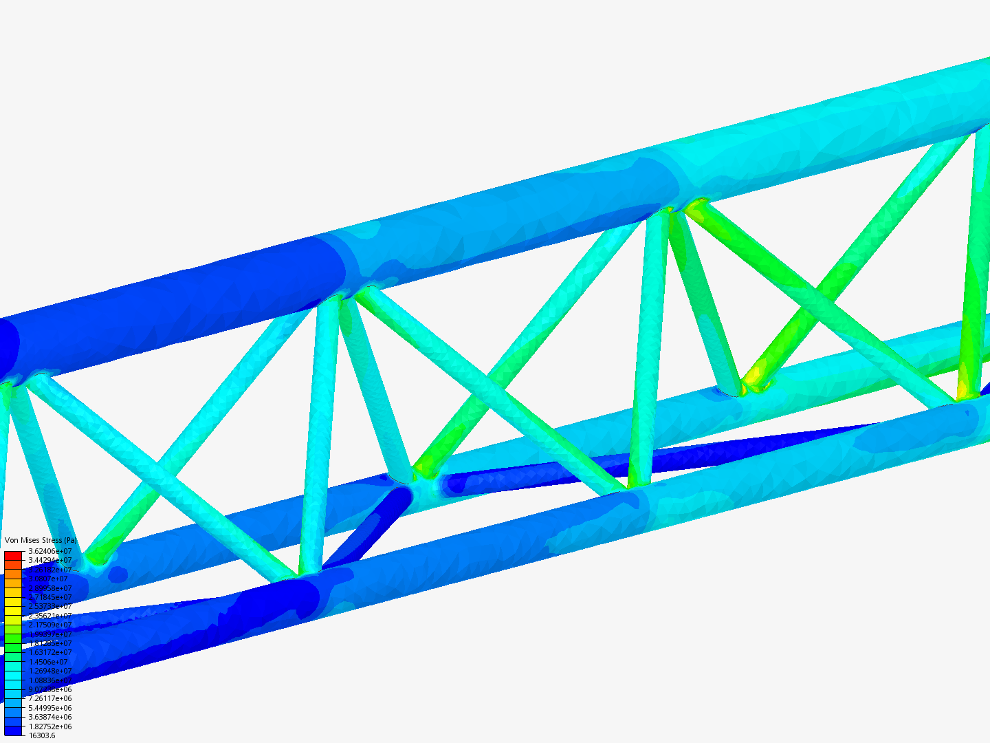 Tutorial - Linear static analysis of a crane image