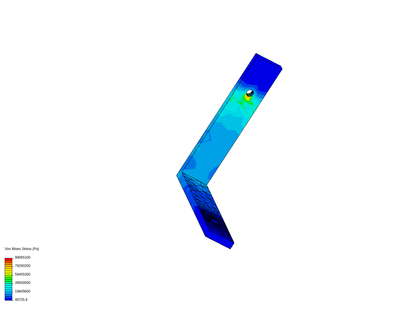 Stress Analysis on L Shaped Bracket image