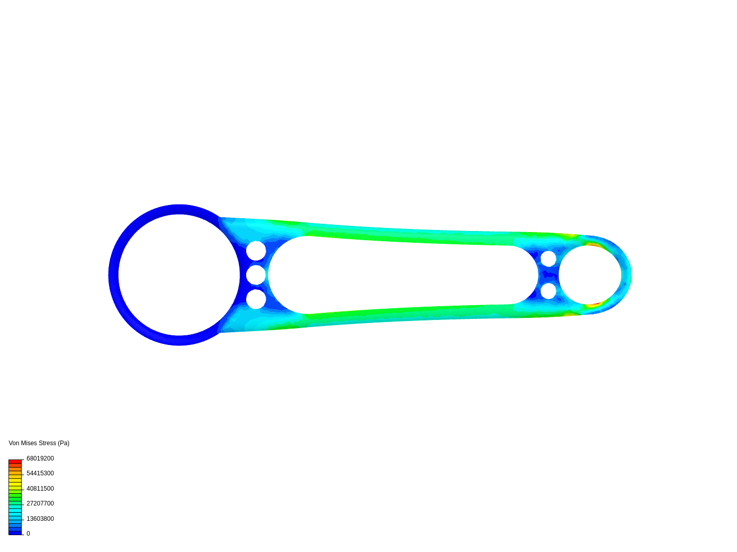 Bielle - Topology optimization image