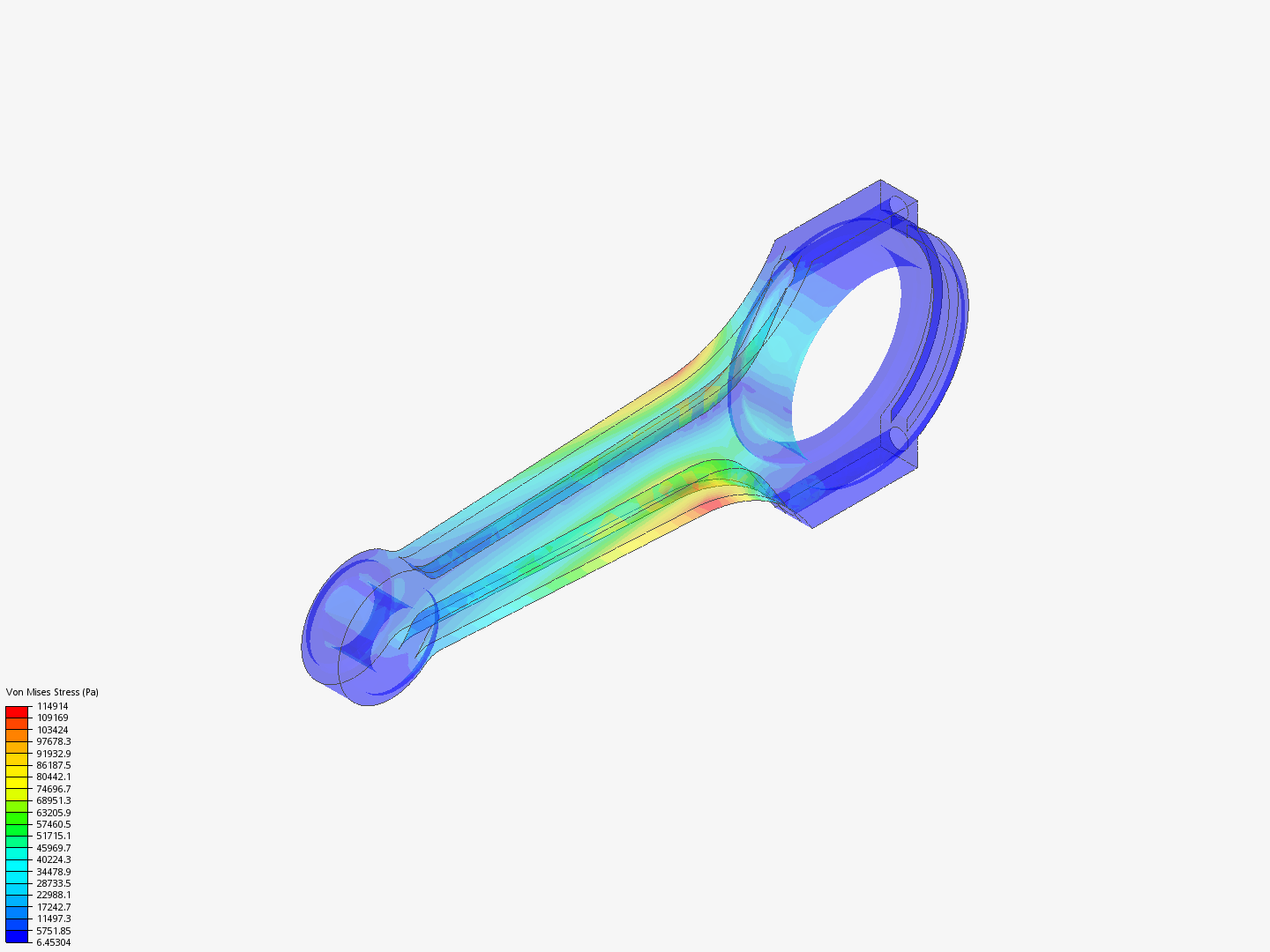 Tutorial 1: Connecting rod stress analysis image