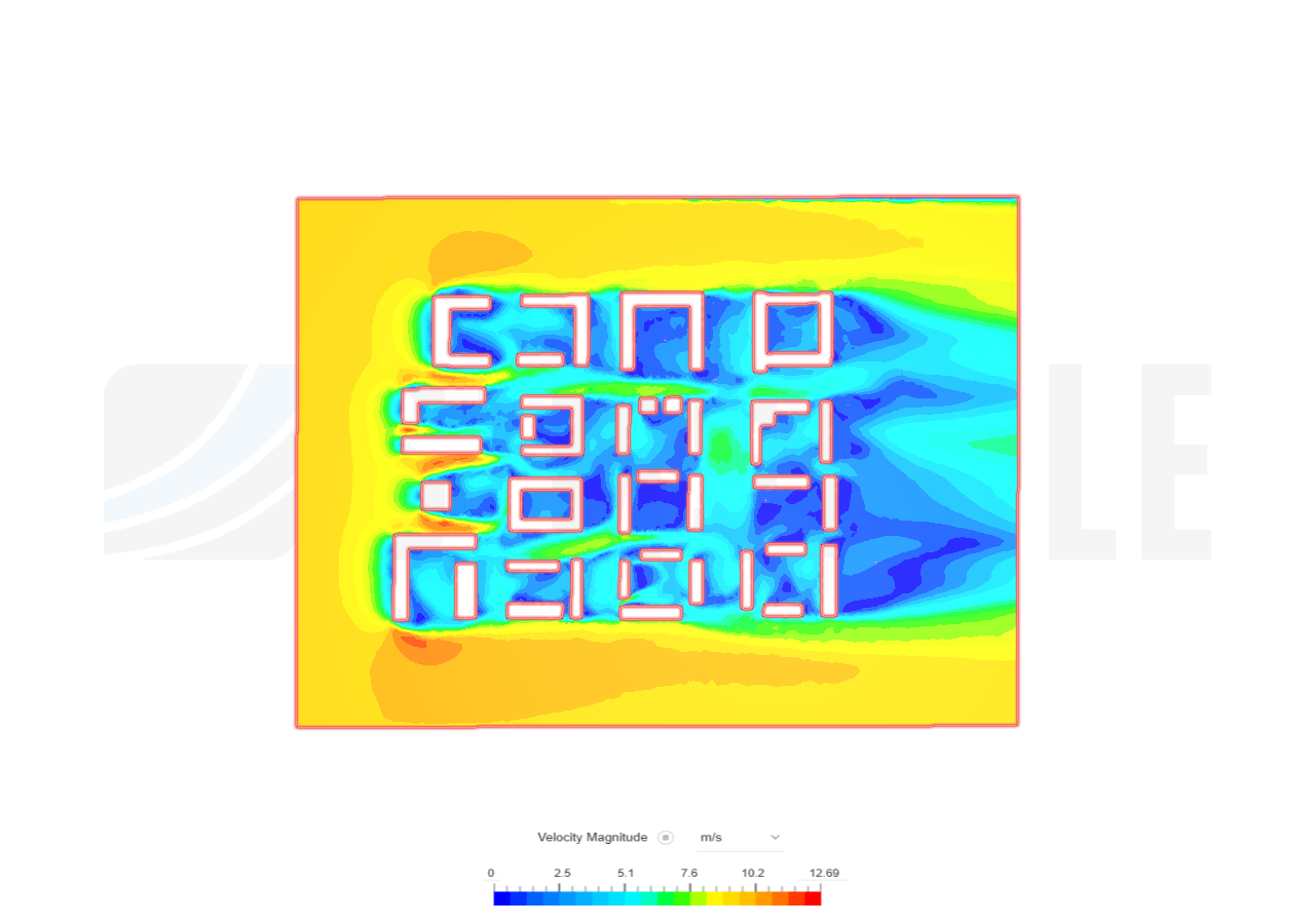 Test wind flow image