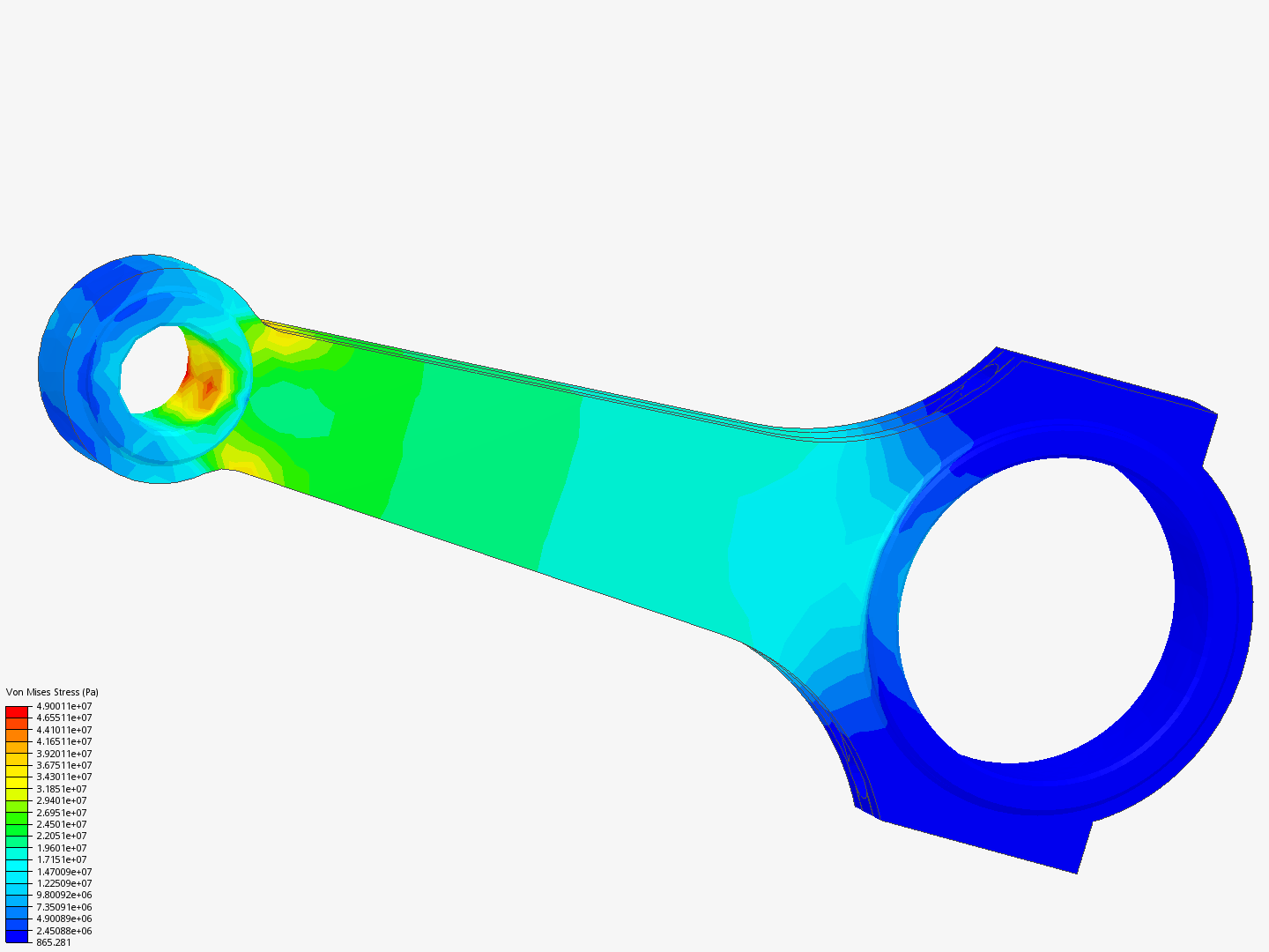 Tutorial 1: Connecting rod stress analysis image