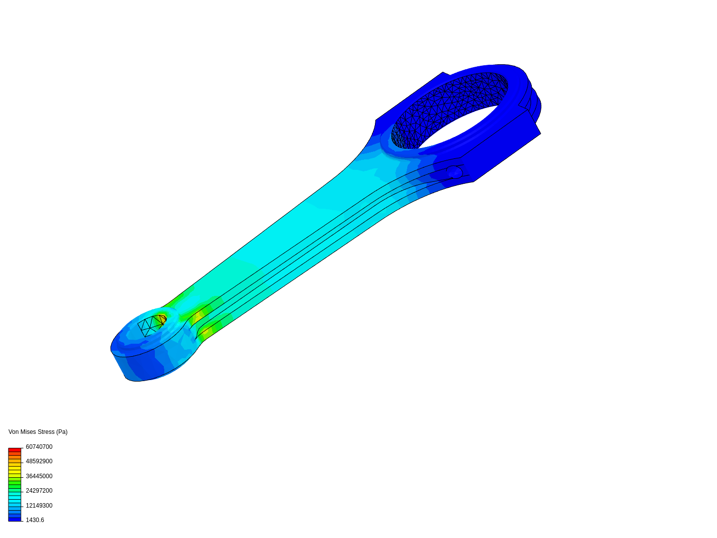 Tutorial 1: Connecting rod stress analysis image