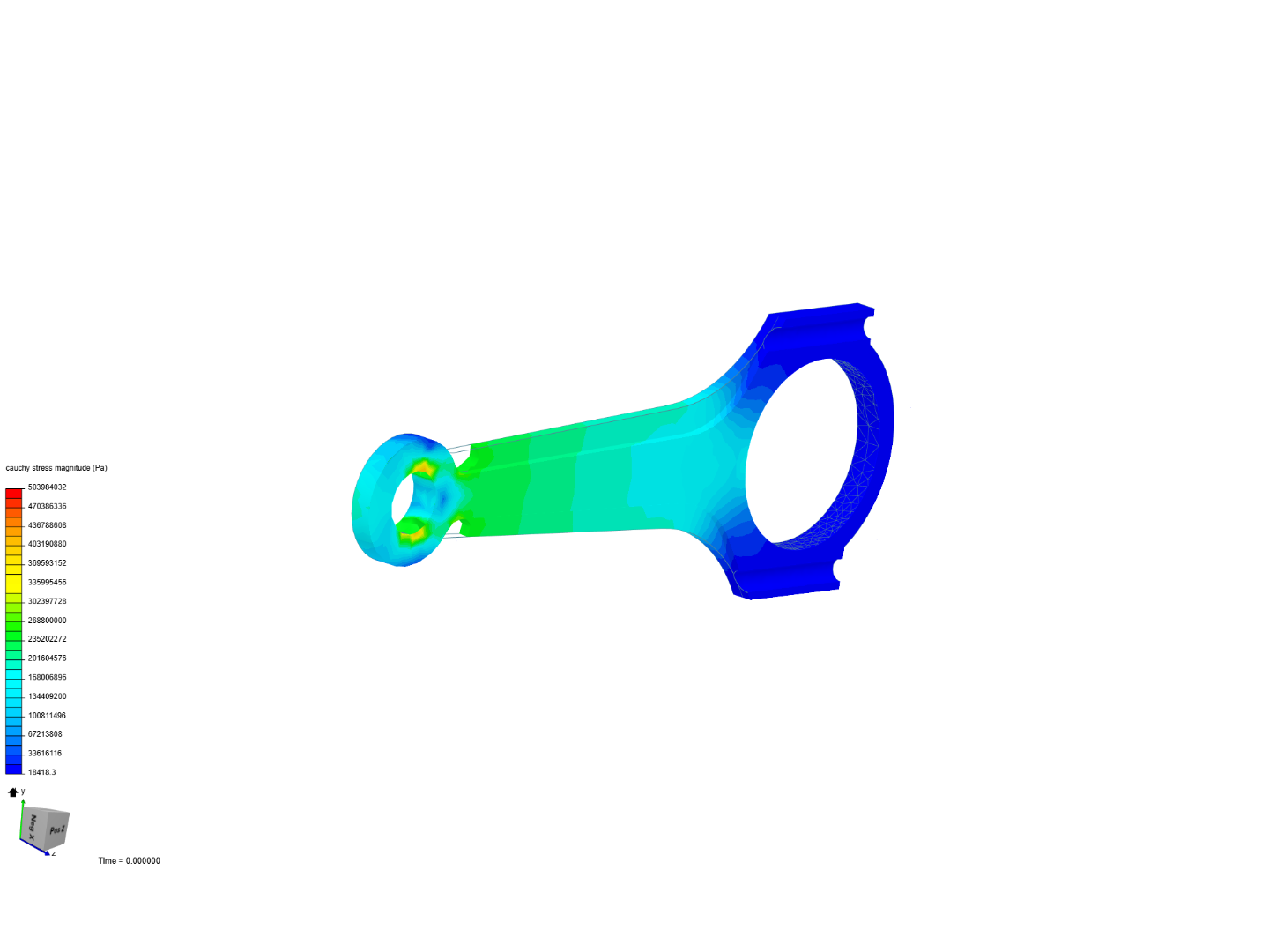 Tutorial 1: Connecting rod stress analysis image