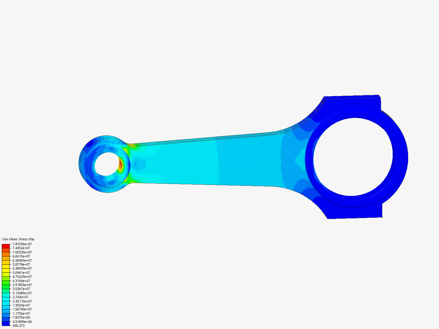 Tutorial 1: Connecting rod stress analysis image