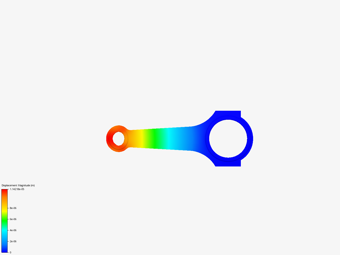 Connecting rod stress analysis image