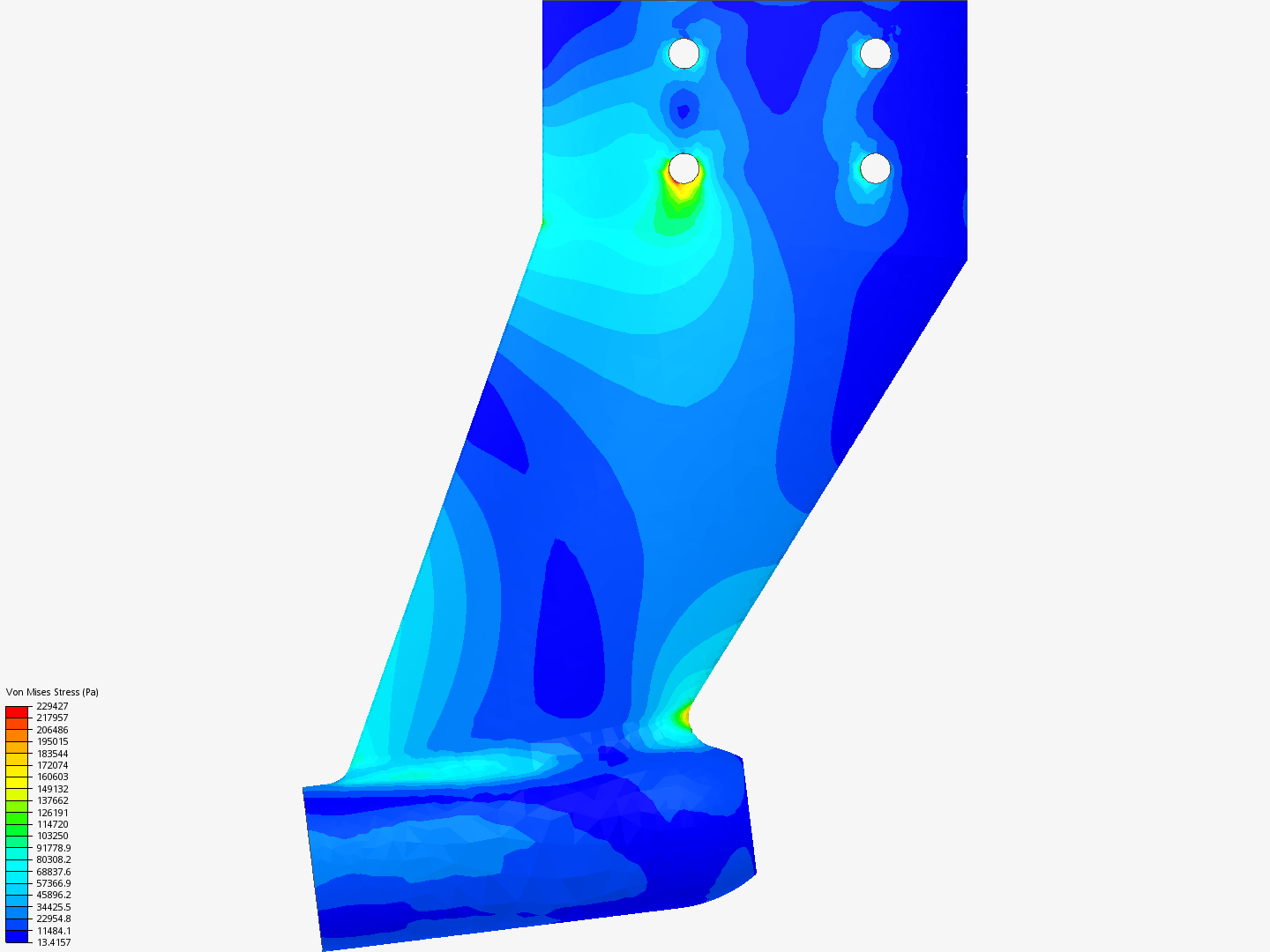 P-strut vertical stress image