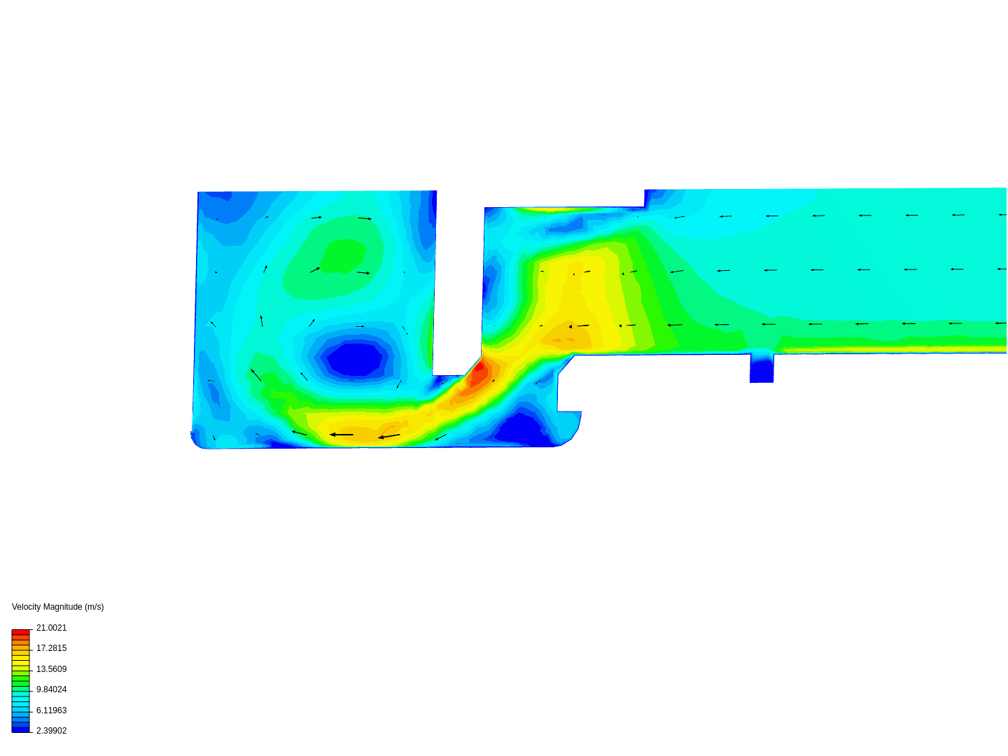 Tutorial: Fluid Flow Through a Valve image