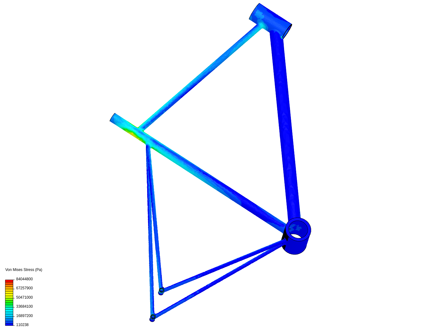 stress analysis of bicycle frame image