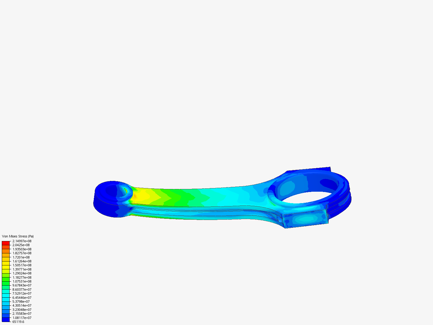 Tutorial 1: Connecting rod stress analysis image