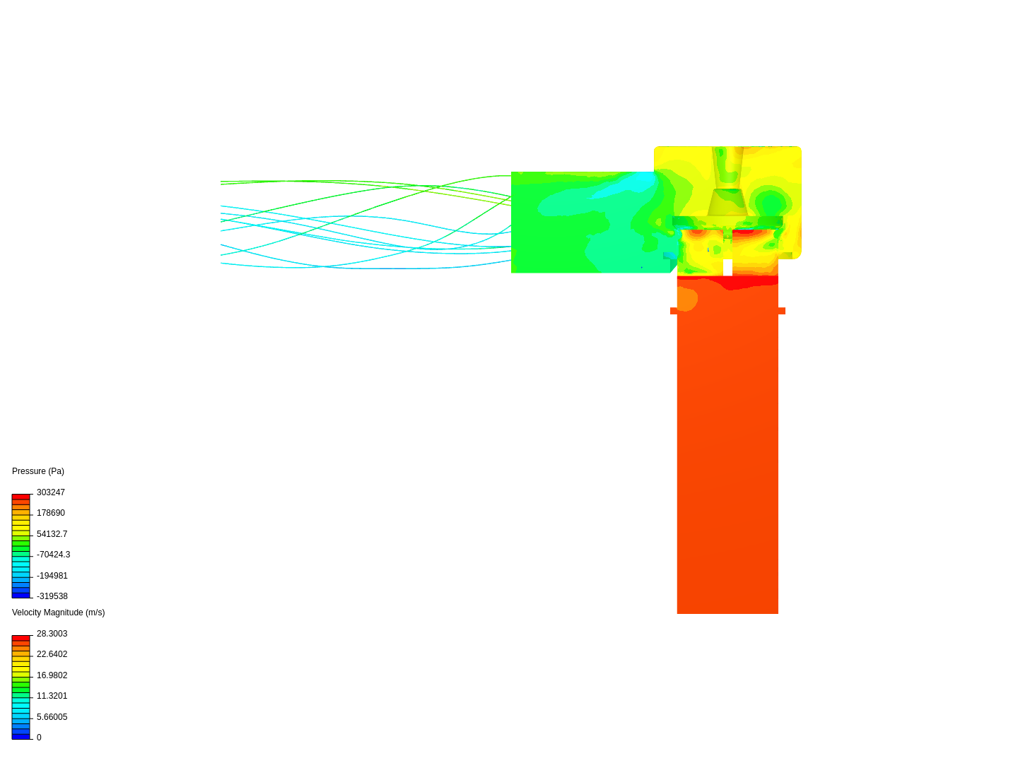 Tutorial: Fluid Flow Through a Valve image