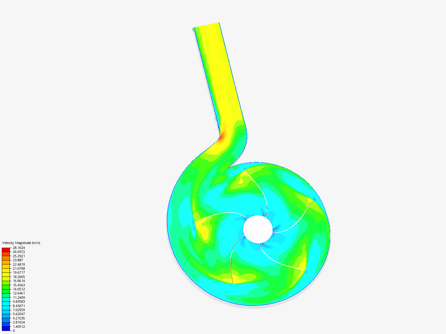 Coursera CFD Simulation Through a Centrifugal Pump image