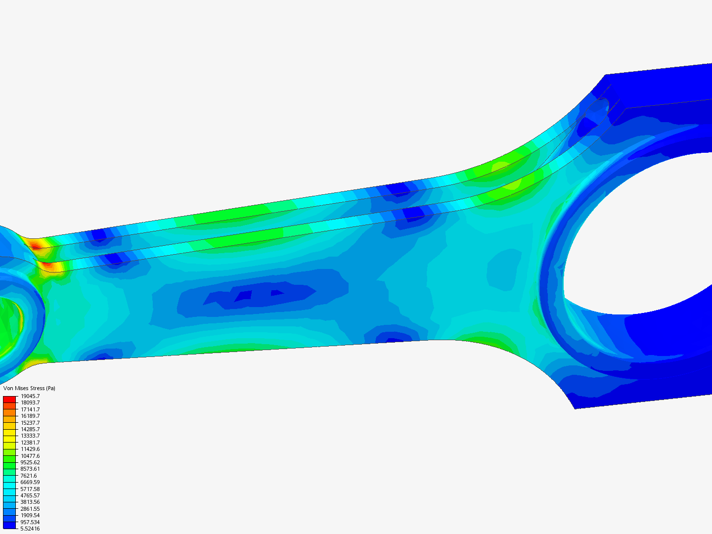 Tutorial 1: Connecting rod stress analysis image