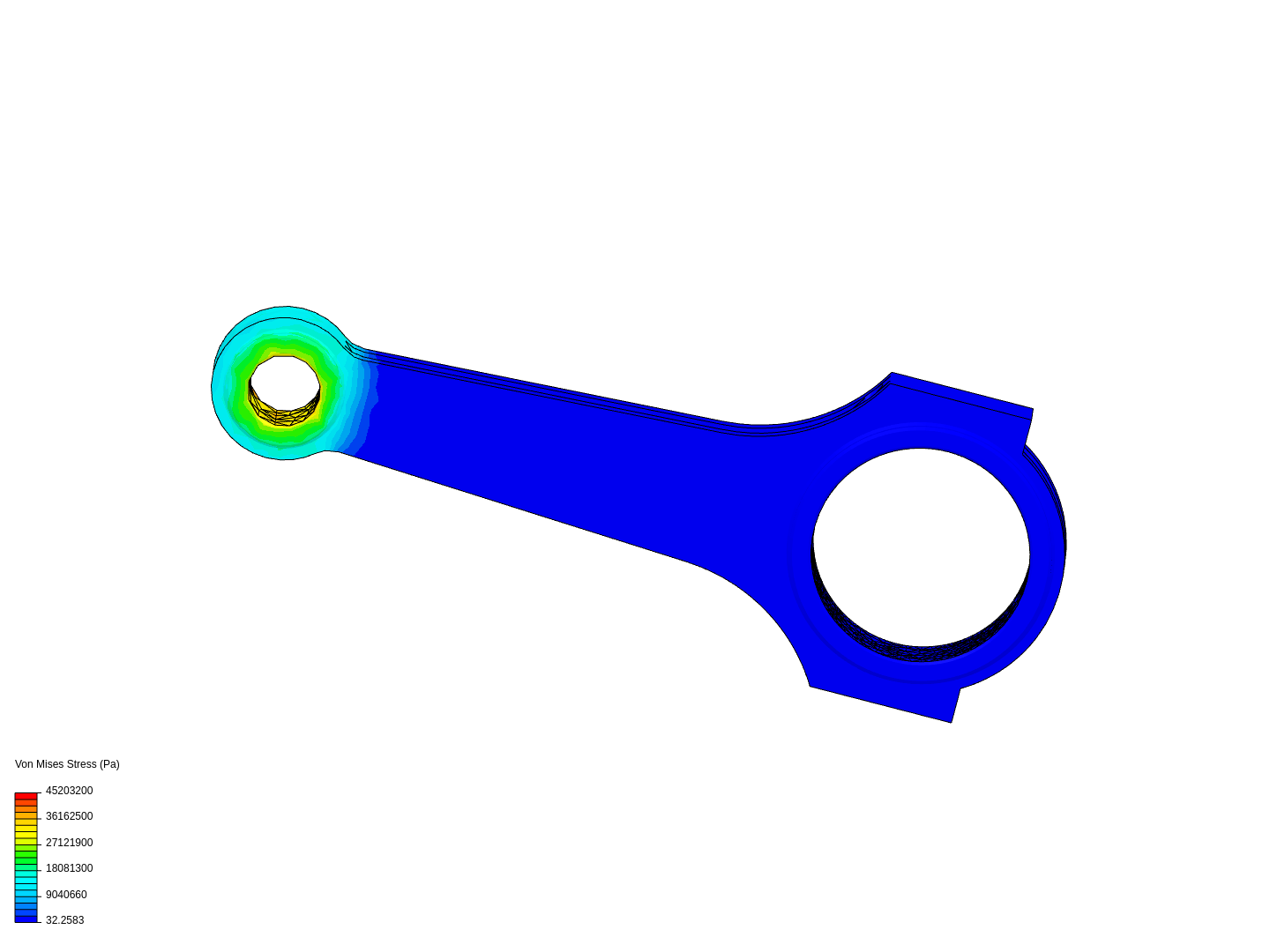 Tutorial 1: Connecting rod stress analysis image