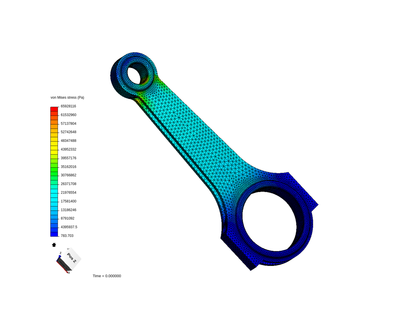 Tutorial-01: Connecting rod stress analysis image