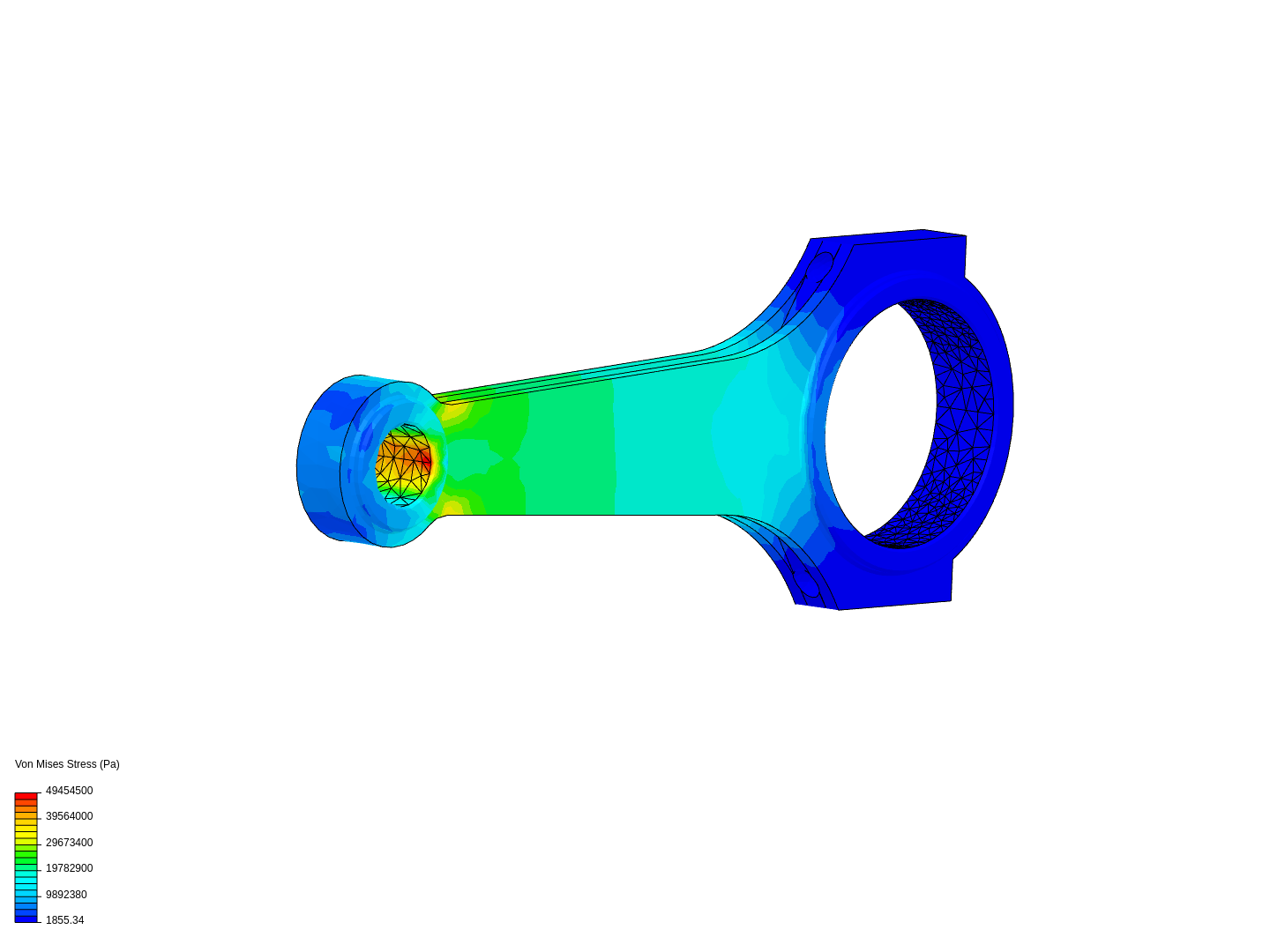 Tutorial 1: Connecting rod stress analysis image