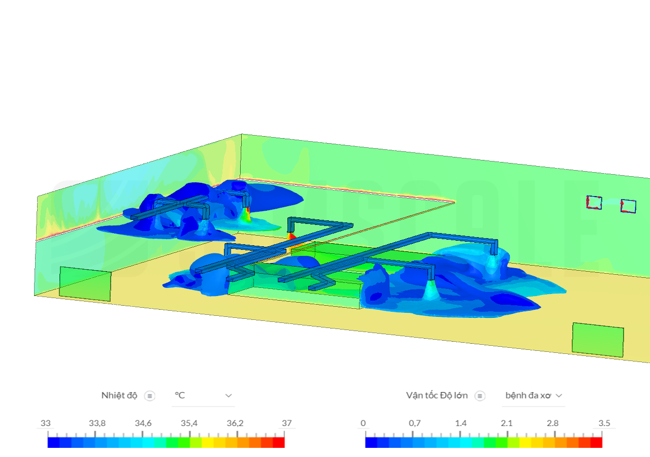 Ventilation simulation in the eco wash workshop 02 image