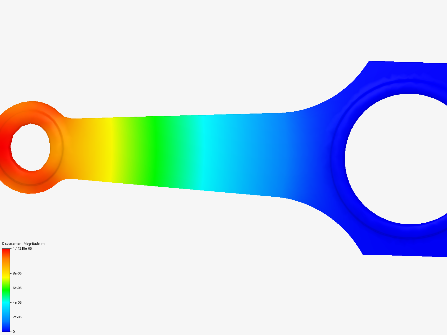 Connecting rod stress analysis image