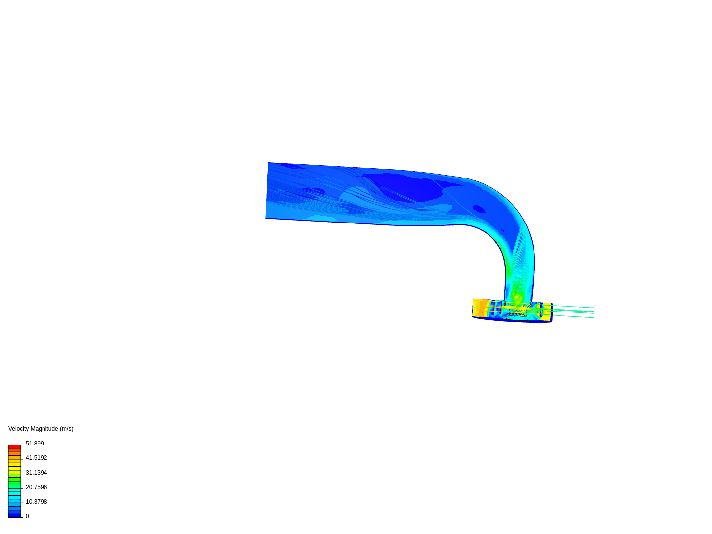 Fluid Flow Simulation Through a Water Turbine image