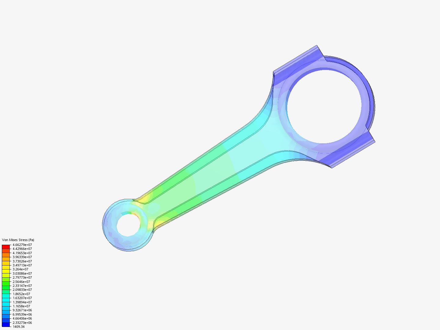 Tutorial 1: Connecting rod stress analysis image