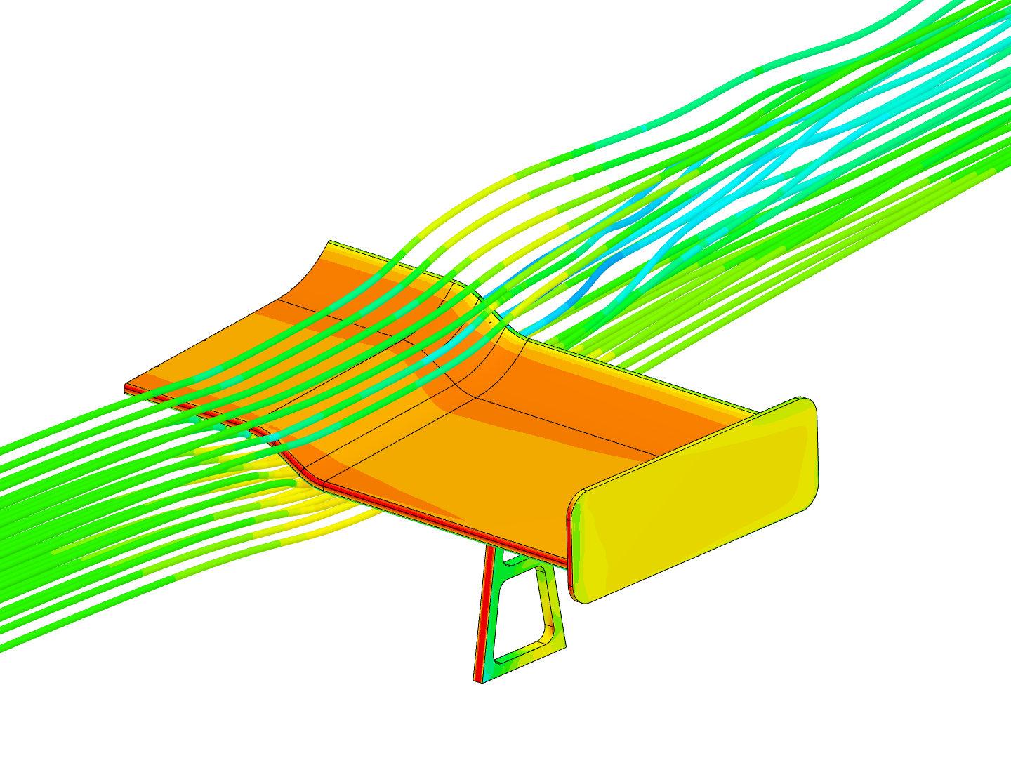 Airflow around a spoiler-Sample project image
