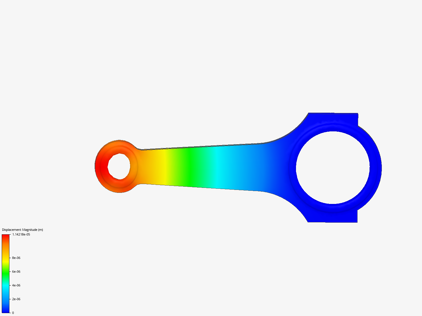 Connecting rod stress analysis image