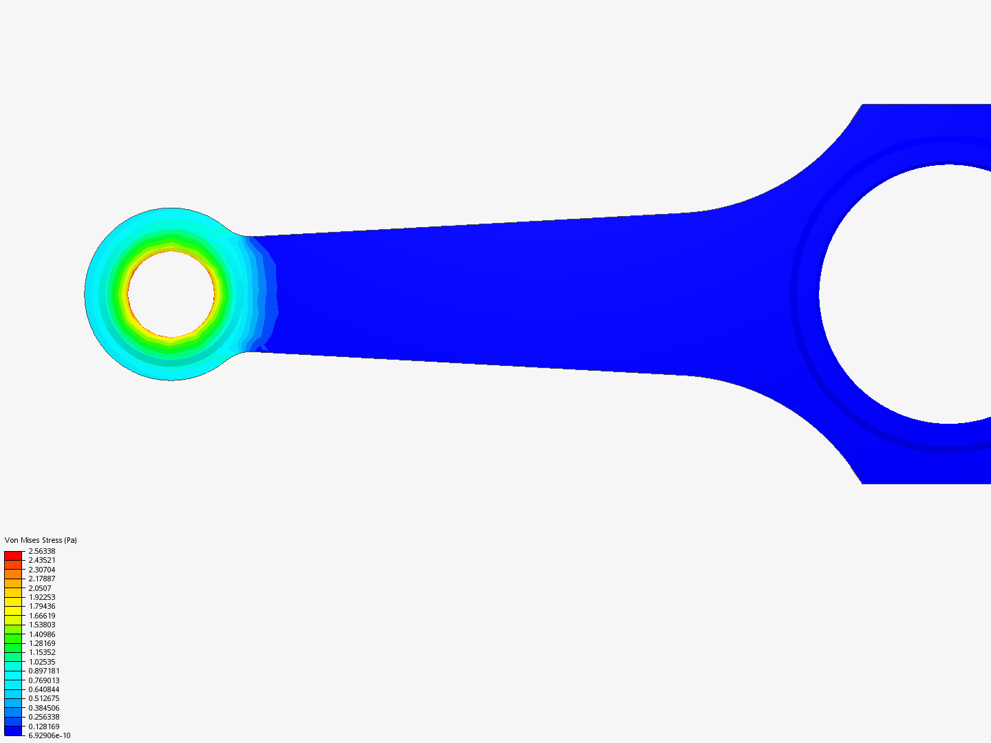 Tutorial 1: Connecting rod stress analysis image