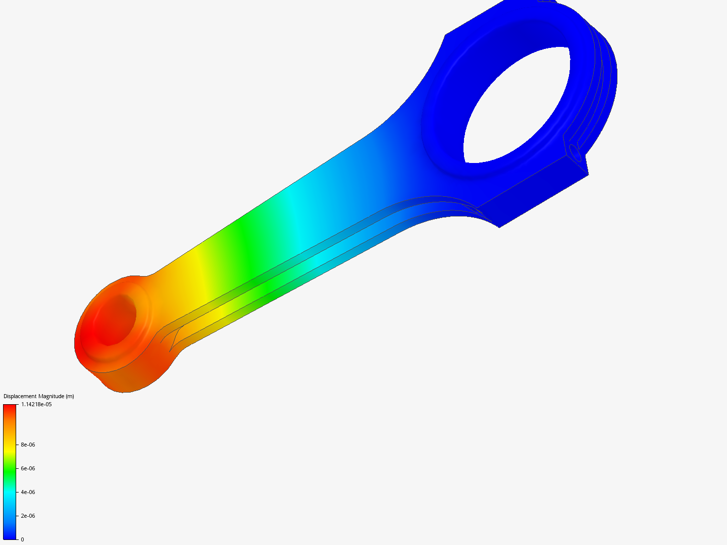 Connecting rod stress analysis image