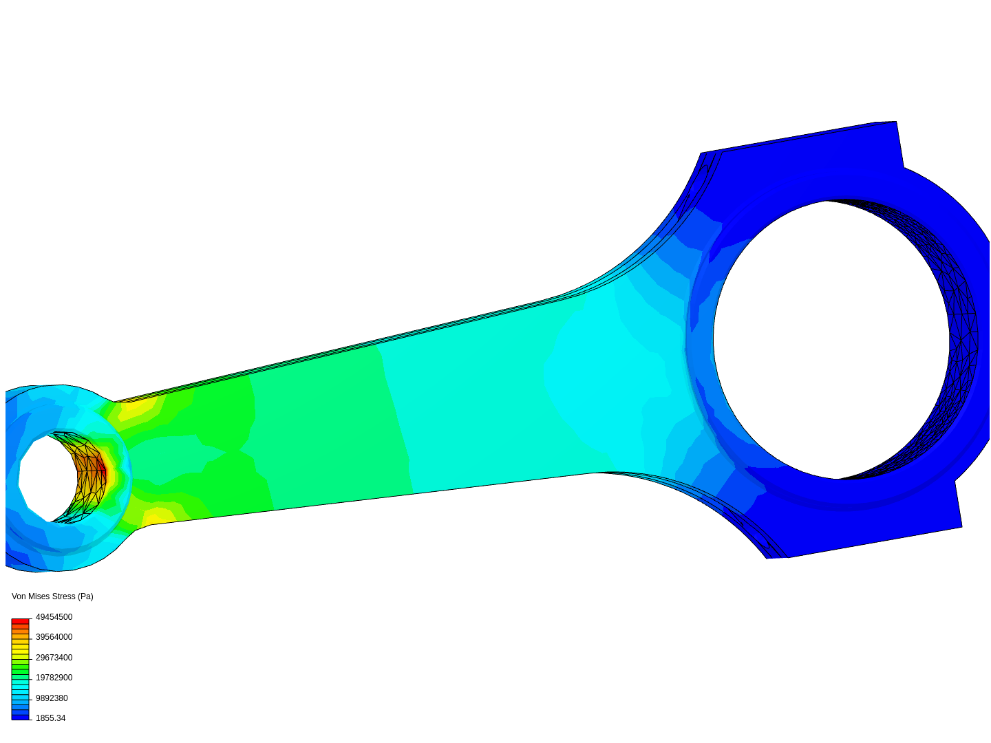 Tutorial 1: Connecting rod stress analysis image