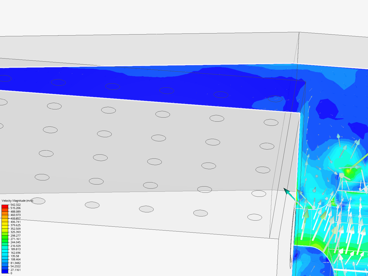 Ventilator Housing with Nozzle - CFD image