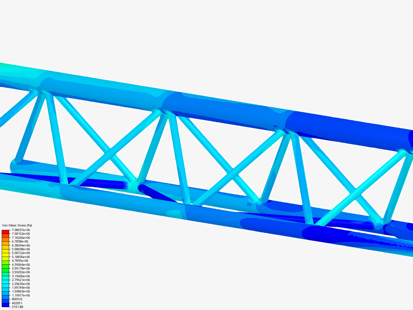 Tutorial - Linear static analysis of a crane image